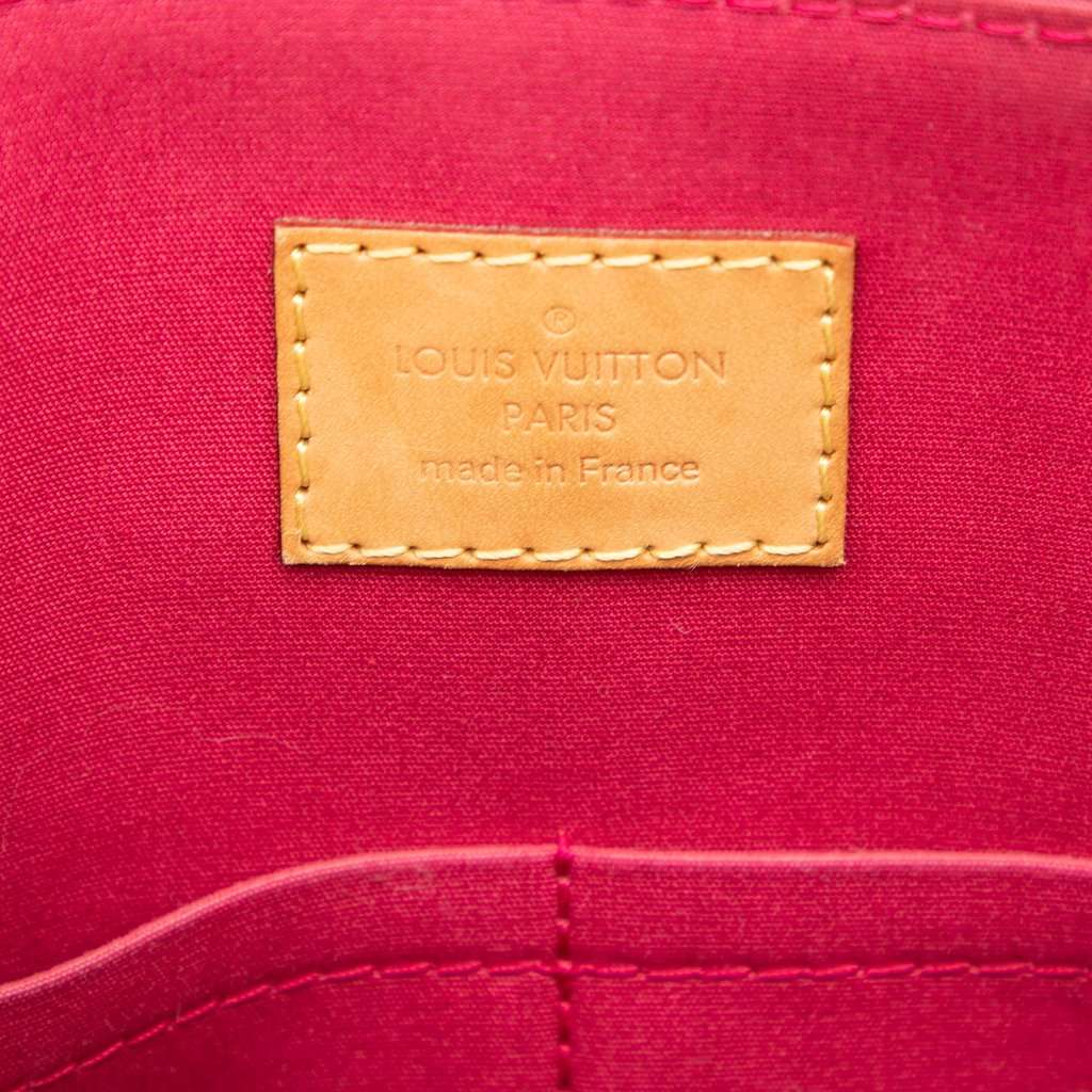 Louis Vuitton Monogram Vernis Alma PM Red Leather Good condition - Box View