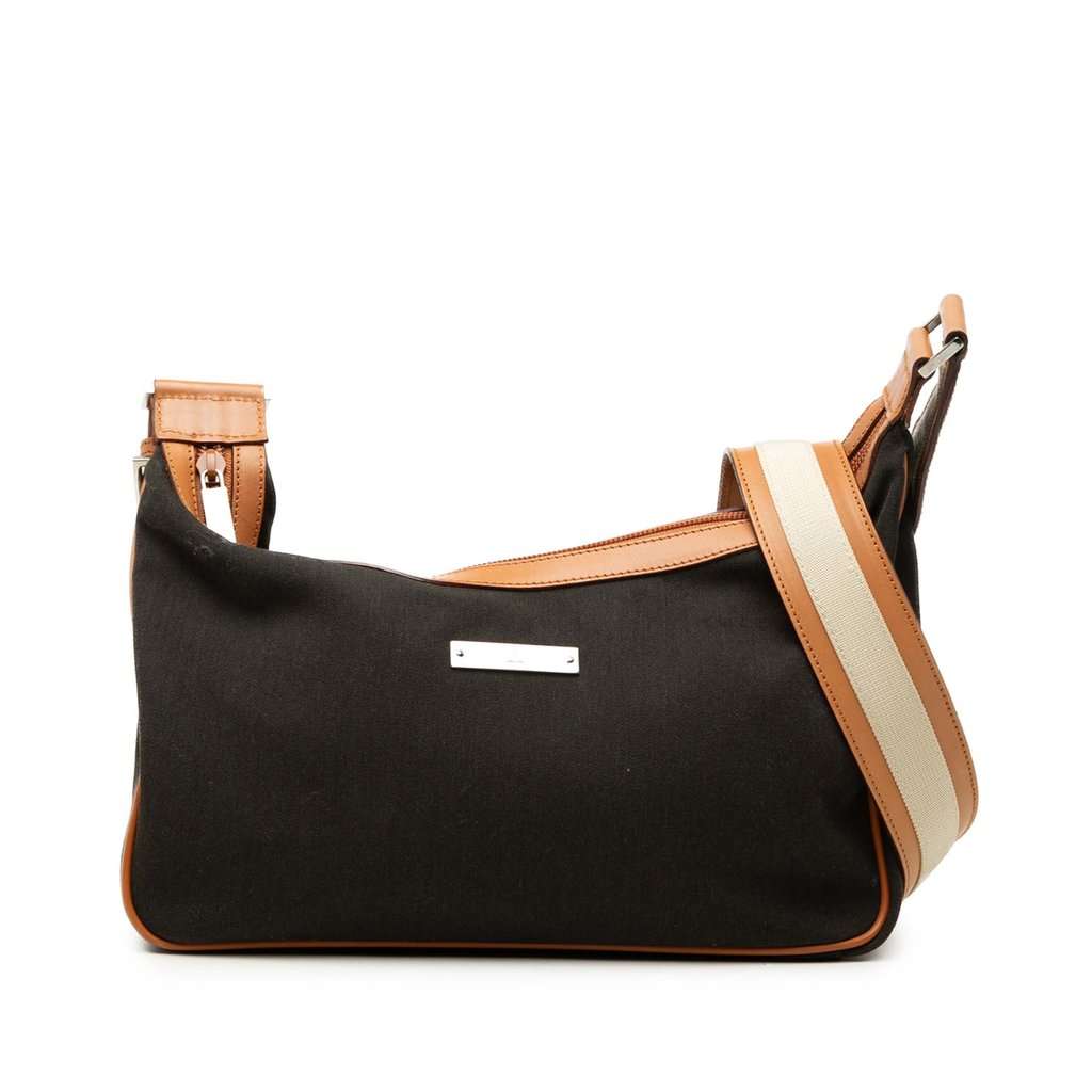 Gucci Canvas Crossbody Black Good - Front View