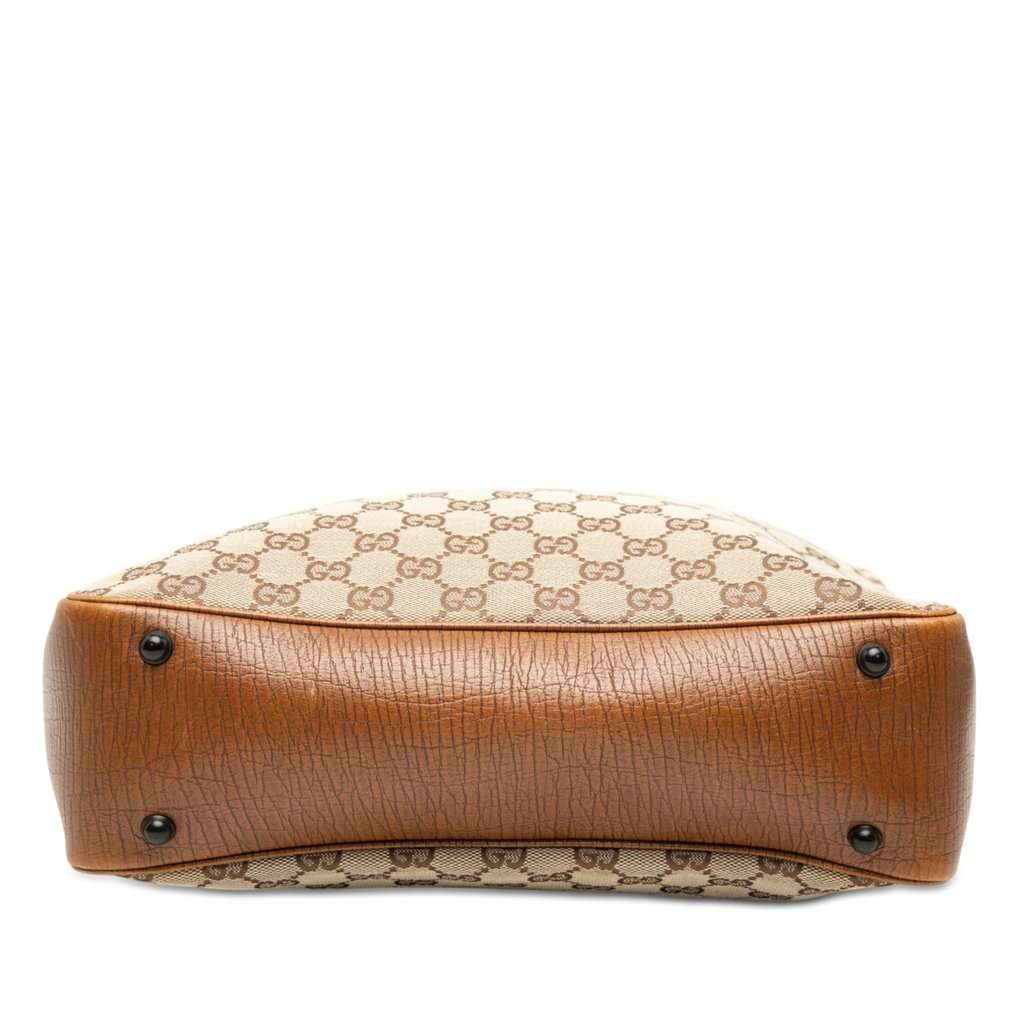 Gucci GG Canvas Bamboo Tote Beige Very good - Inside View