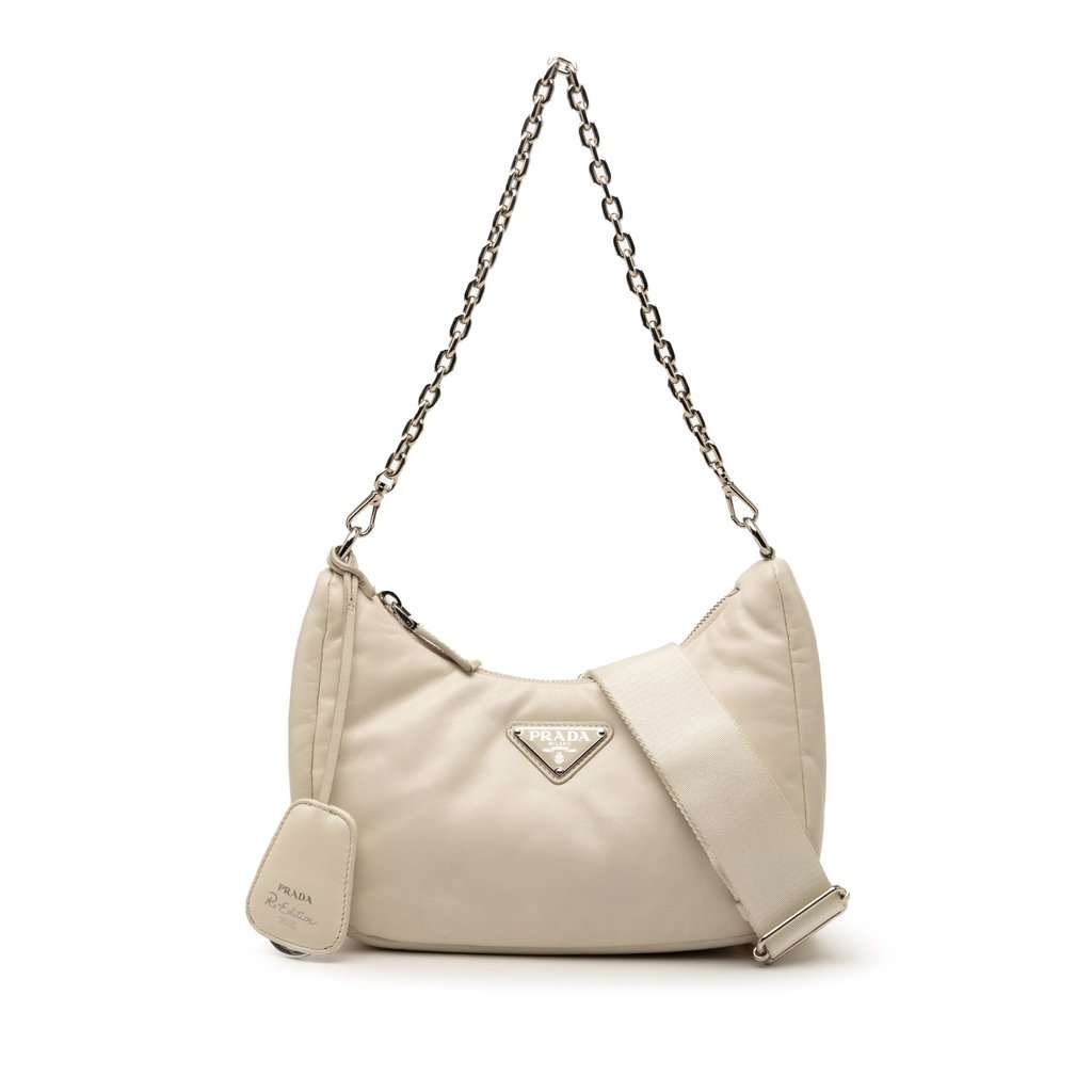 Prada Nappa Soft Padded Re Edition 2005 Satchel Brown Leather Very good condition - Front View