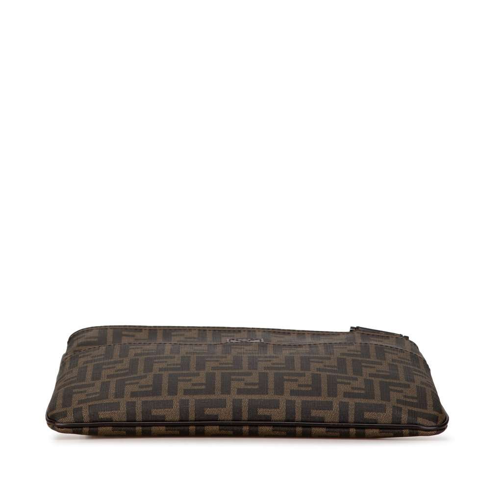 Fendi Zucca Coated Canvas Crossbody Brown Very good - Model View