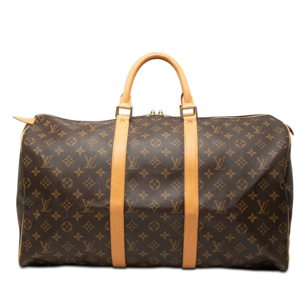 Louis Vuitton Monogram Keepall 50 Brown Very good - Front View