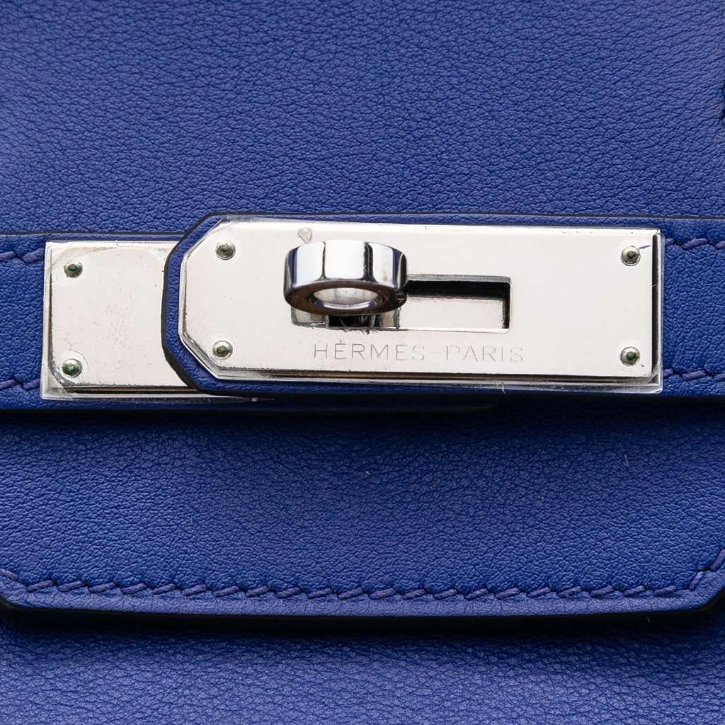 Hermès Swift Birkin Retourne 35 Blue Leather Very good condition - Box View