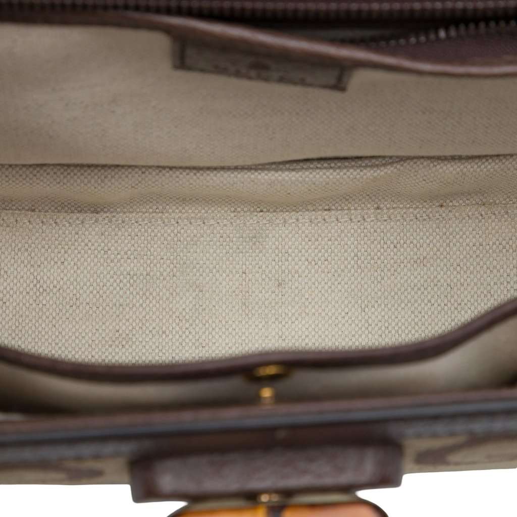Gucci Small Jumbo GG Canvas Bamboo 1947 Top Handle Bag Beige Very good condition - Model View