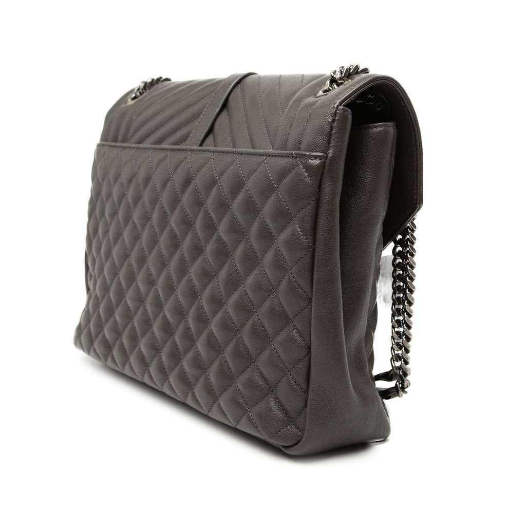 Saint Laurent Large Triquilt Sheepskin Monogram College Bag Other Leather Very good condition - Back View