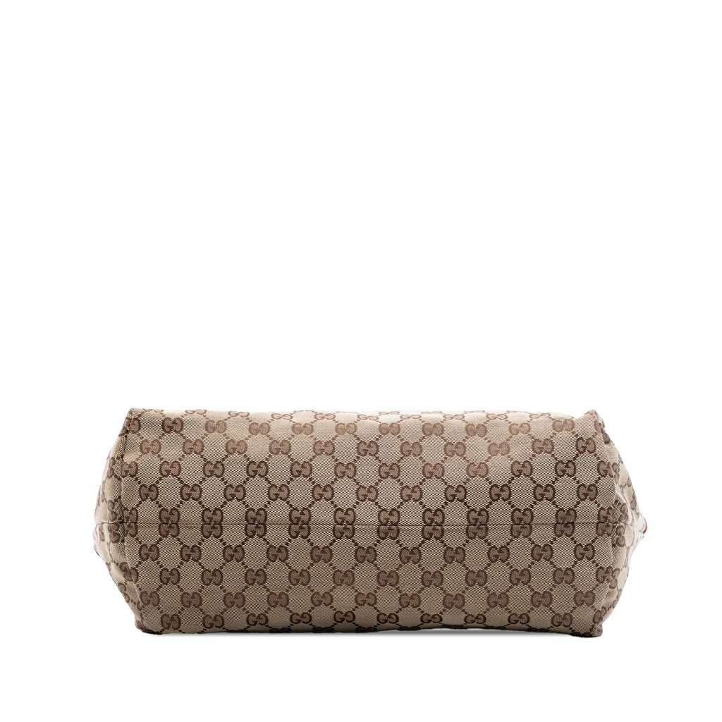Gucci Medium GG Canvas Bamboo Tassel Tote Beige Very good condition - Inside View