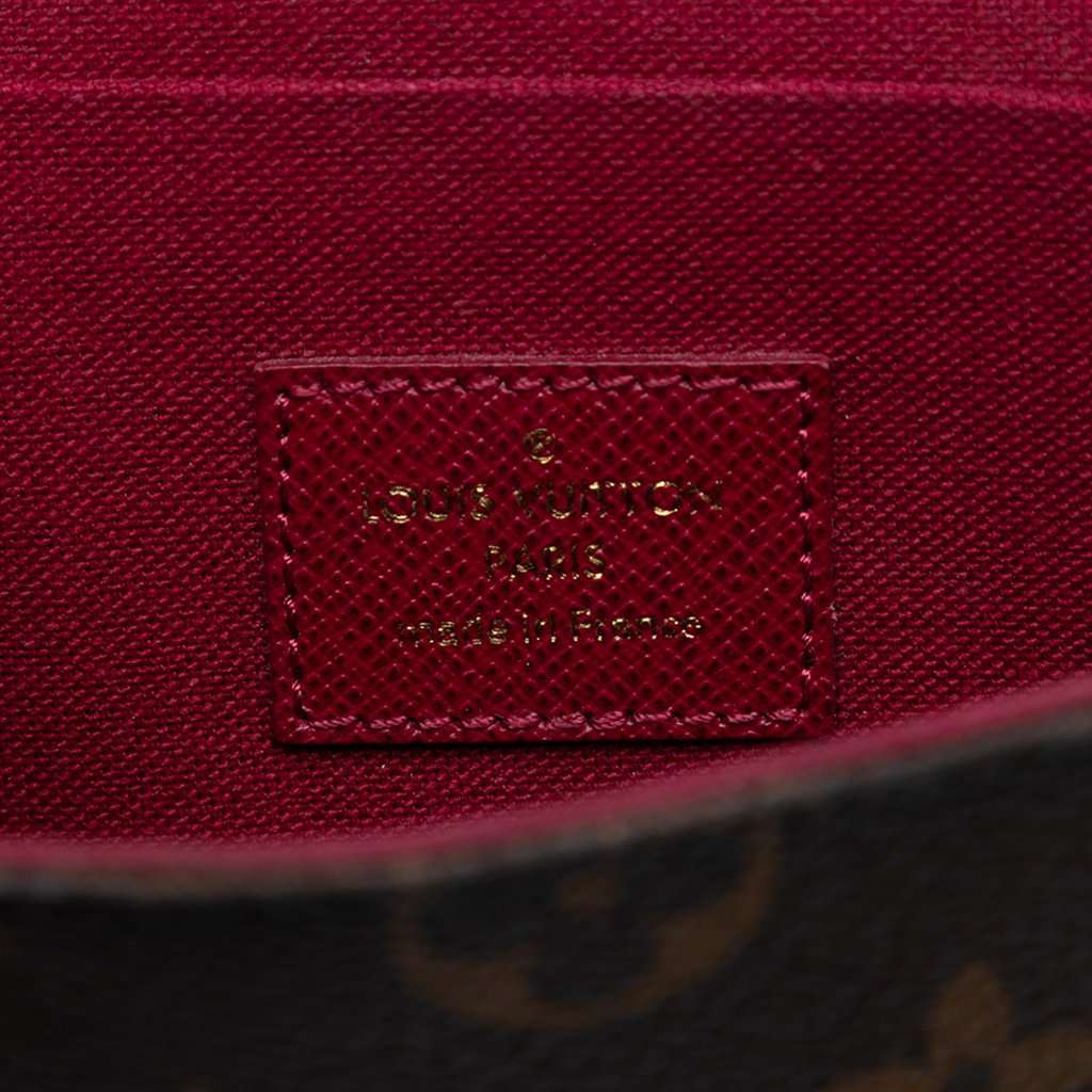 Louis Vuitton Monogram Pochette Felicie Brown Very good condition - Box View