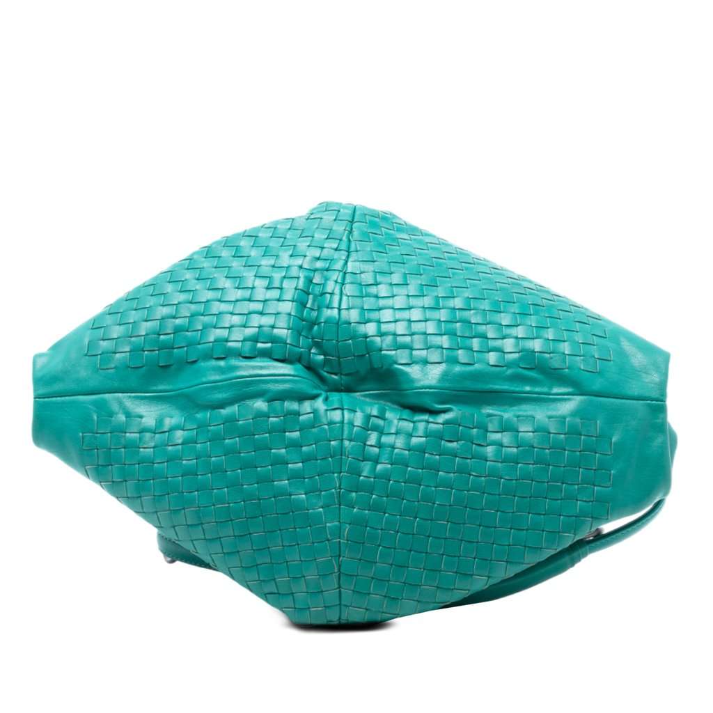 Bottega Veneta Nappa Intrecciato Aquilone Fortune Cookie Hobo Blue Leather Very good condition - Inside View