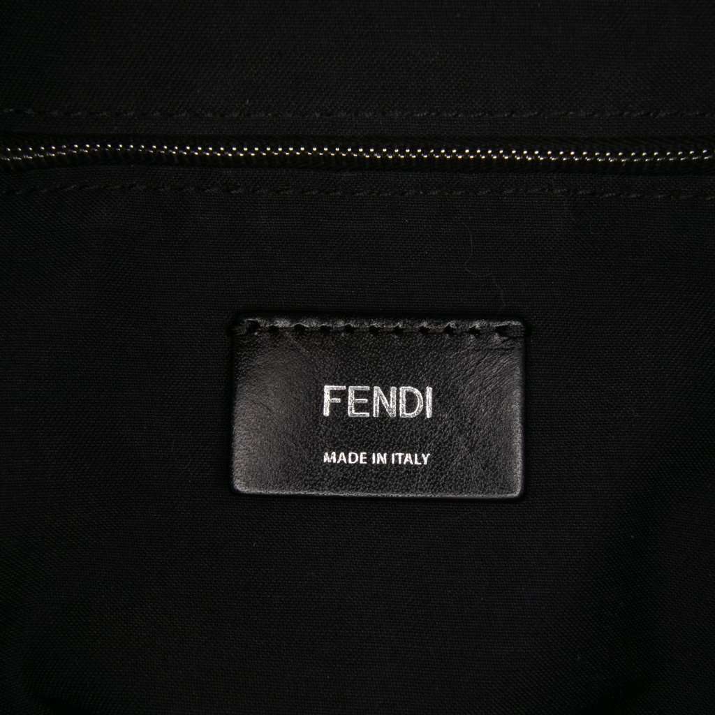 Fendi Large Zucca and Pequin Canvas Convertible Baguette Satchel Brown Very good condition - Box View