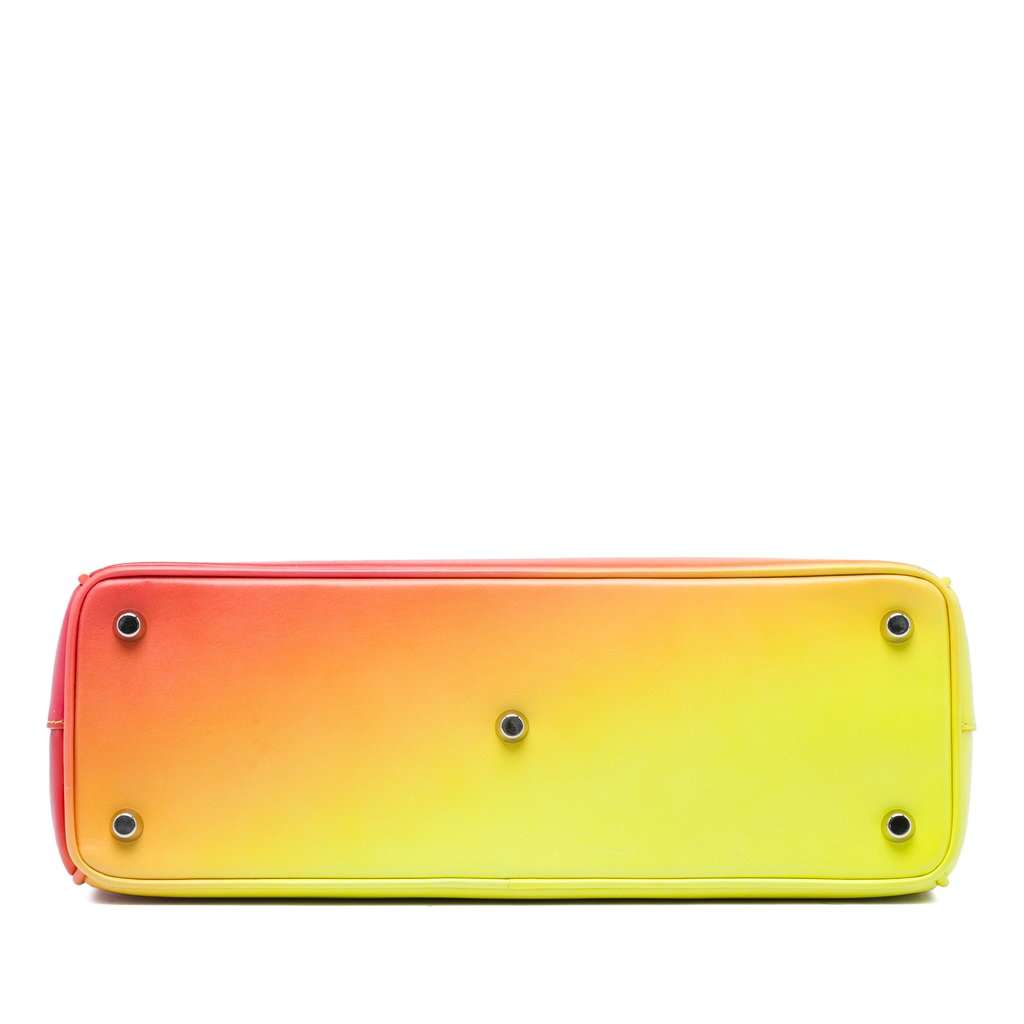 Dior Medium Gradient Calfskin Diorissimo Satchel Yellow Leather Very good - Inside View