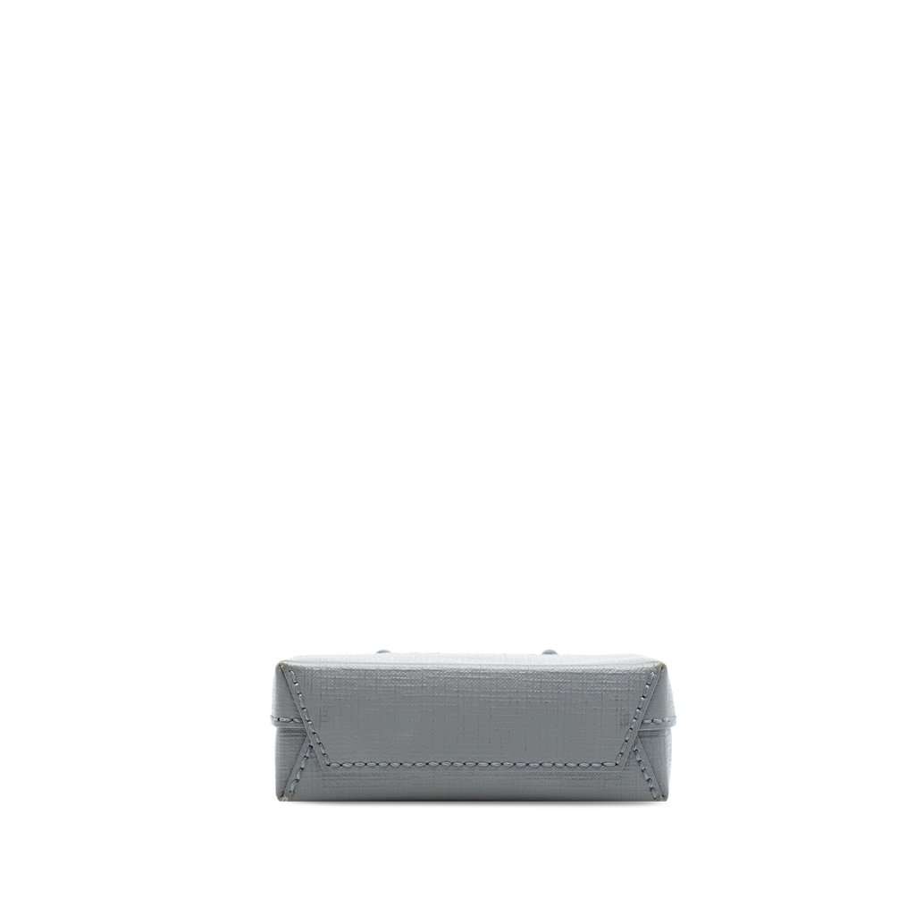 Balenciaga Mini Calfskin Logo Shopping Phone Holder Grey Leather Very good condition - Inside View