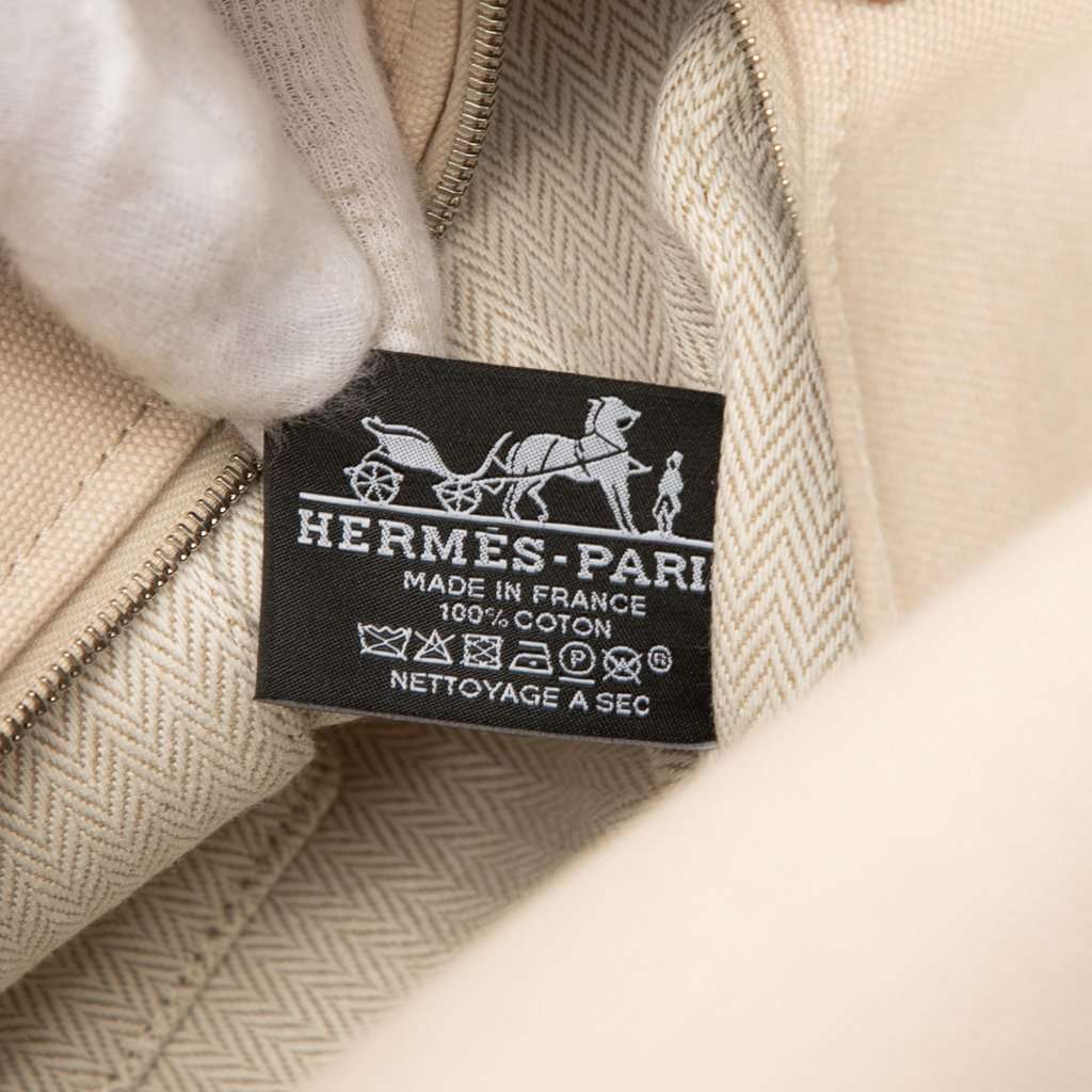 Hermès Large Toile Bride A Brac Case Brown Very good condition - Box View