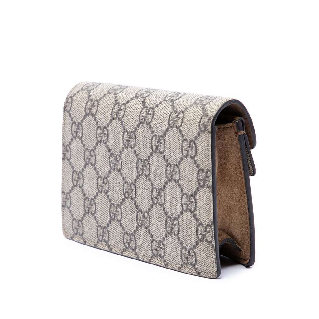 Gucci Mini GG Supreme Dionysus Crossbody Beige Very good - Back View