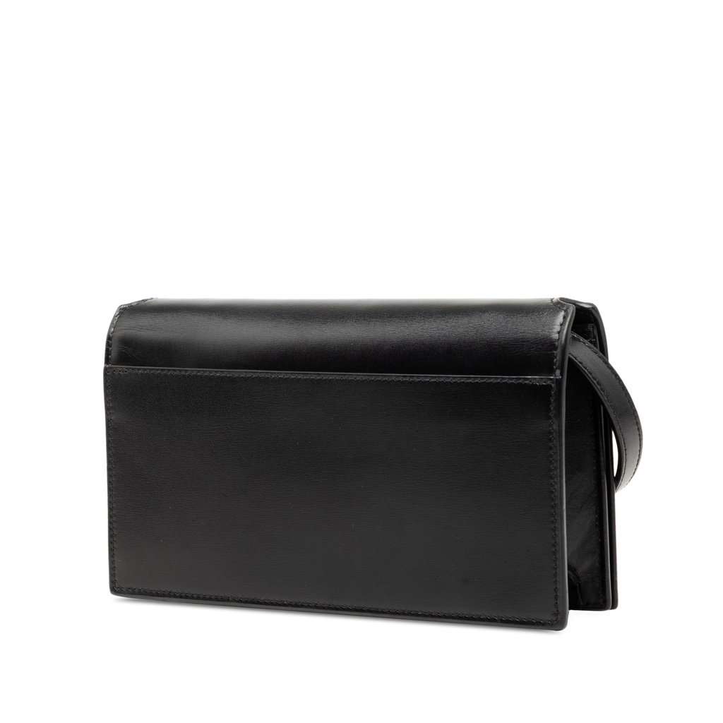 Saint Laurent Smooth Calfskin Crossbody Black Leather Very good condition - Back View