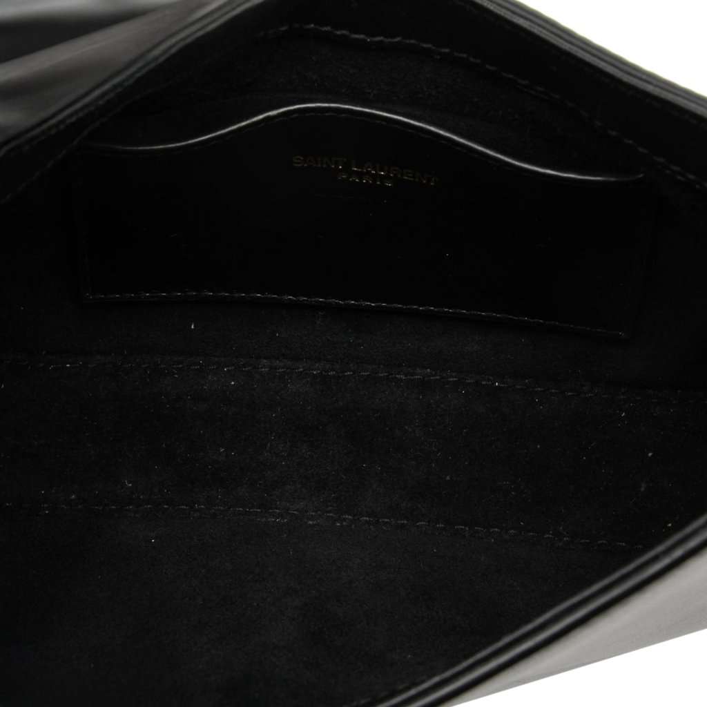 Saint Laurent Mini Smooth Calfskin Le 5 a 7 Black Leather Very good - Model View