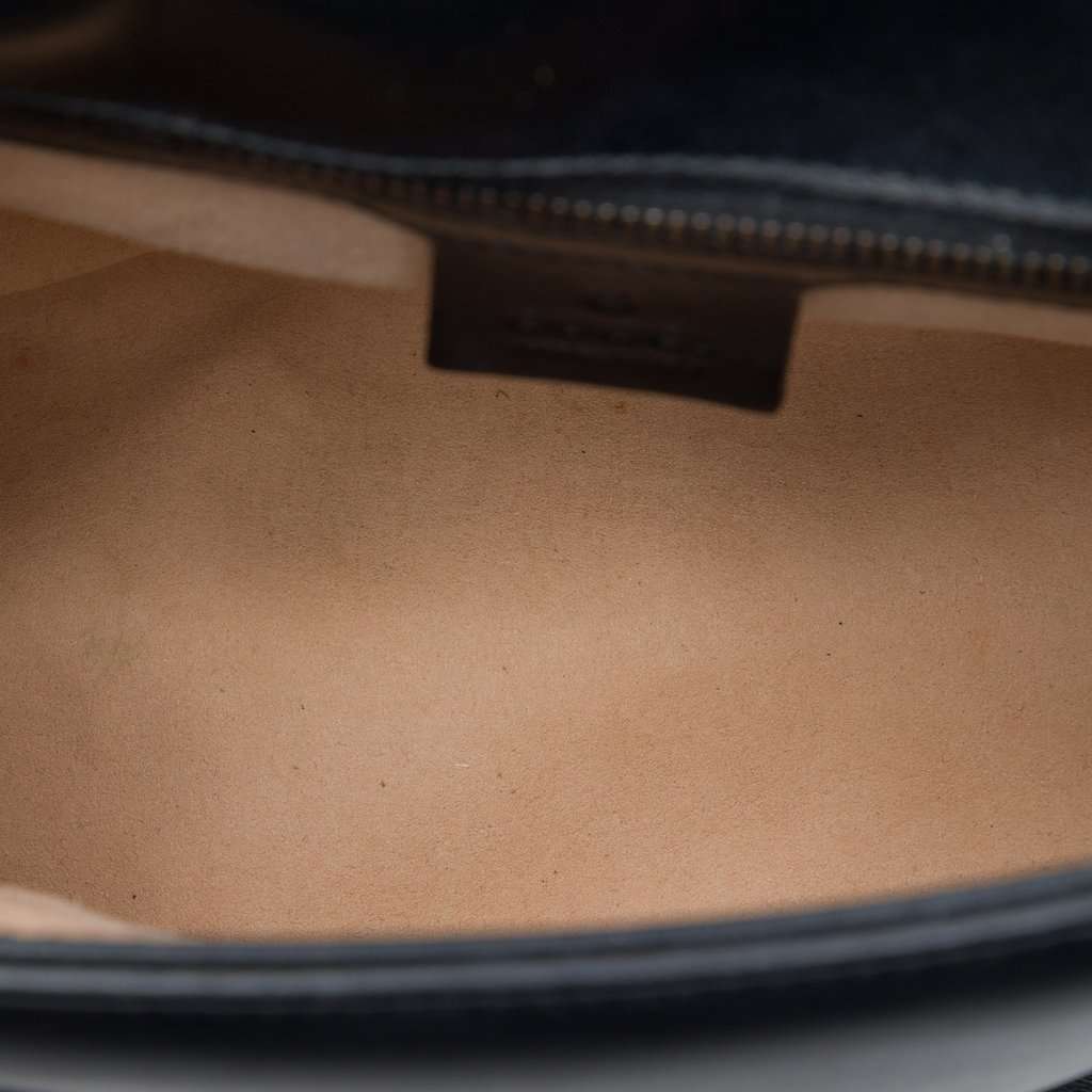 Gucci Small GG Marmont Matelasse Leather Top Handle Bag Black Leather Very good - Model View
