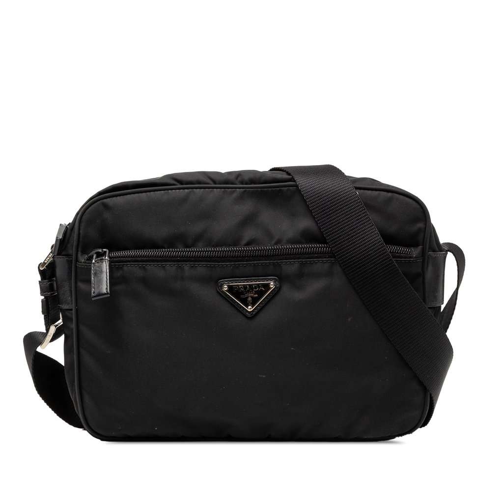 Prada Tessuto Camera Bag Black Very good condition - Front View