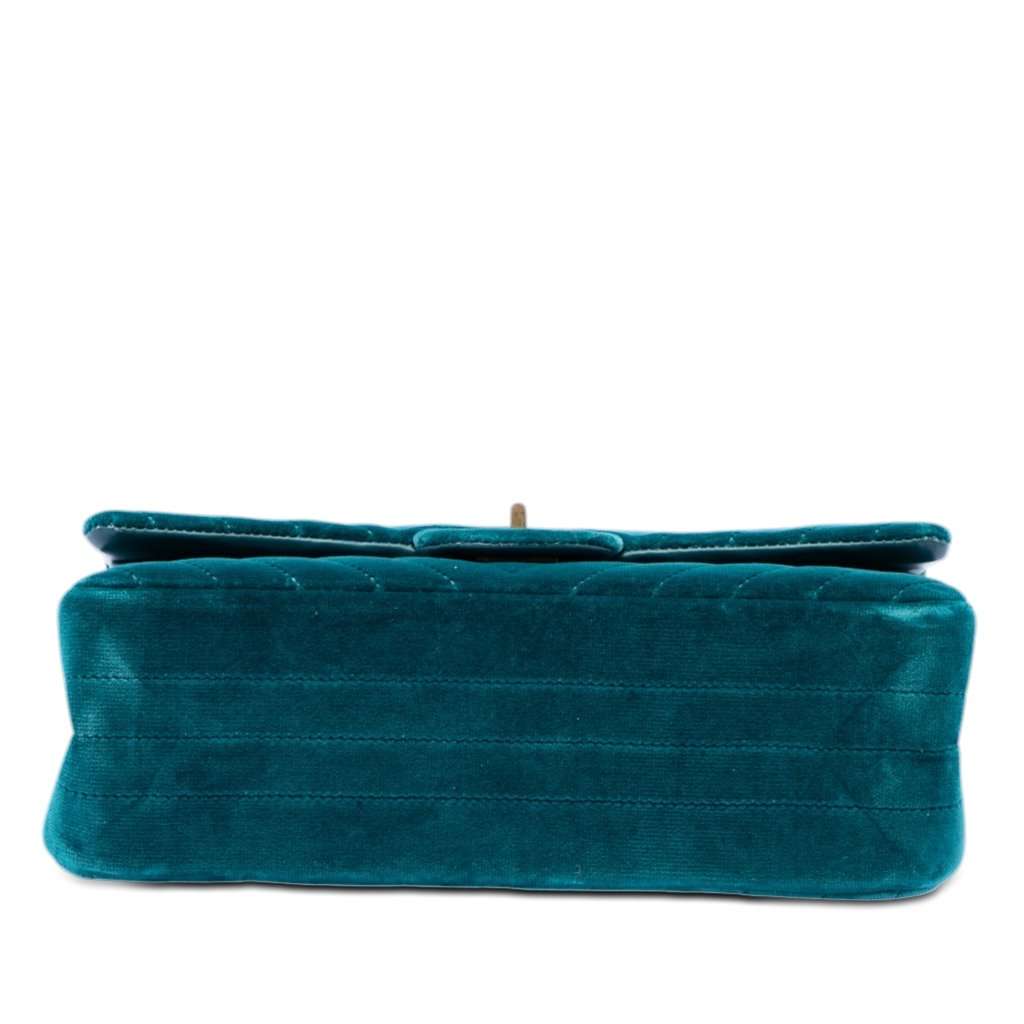 Chanel Chevron Velvet Reissue 2.55 Double Flap 225 Blue Very good condition - Inside View
