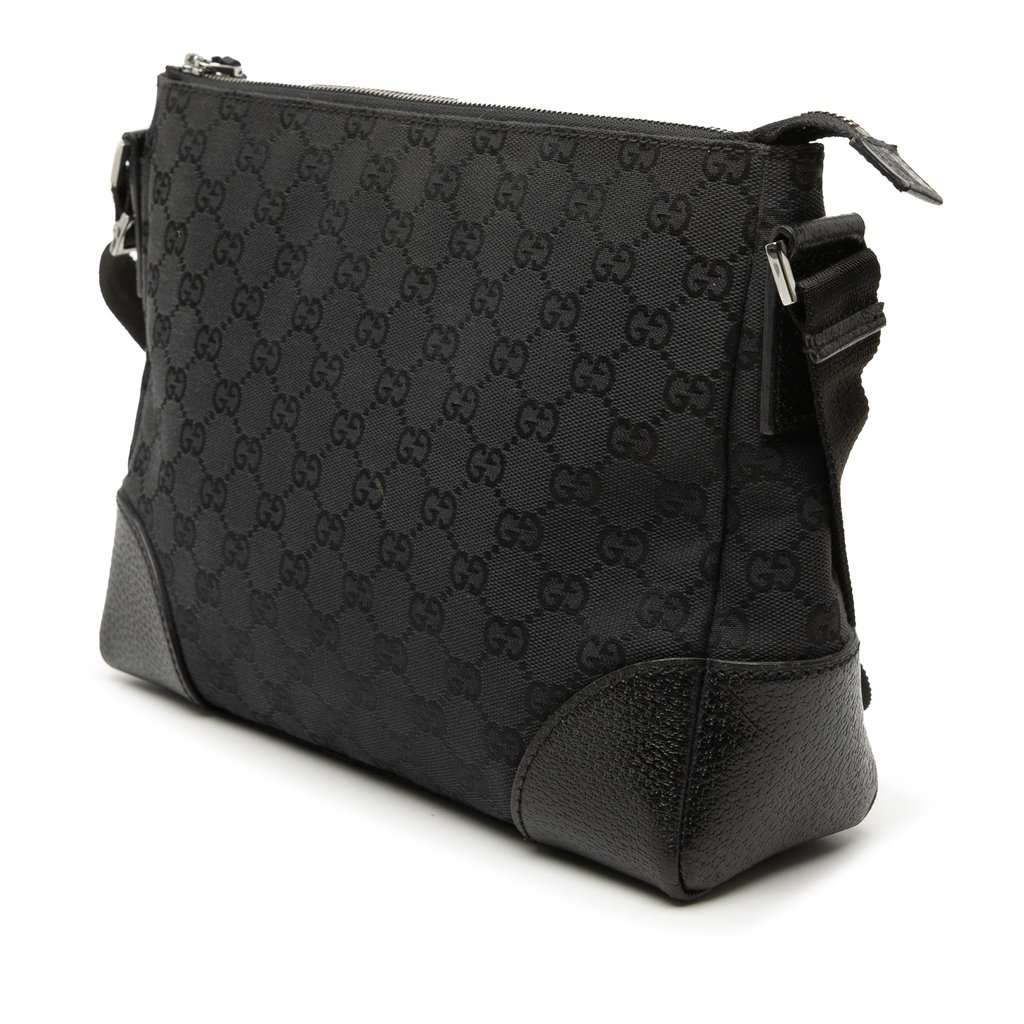 Gucci GG Canvas Crossbody Black Very good condition - Back View