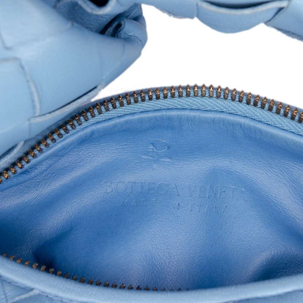 Bottega Veneta Candy Nappa Intrecciato Jodie Blue Leather Very good - Box View