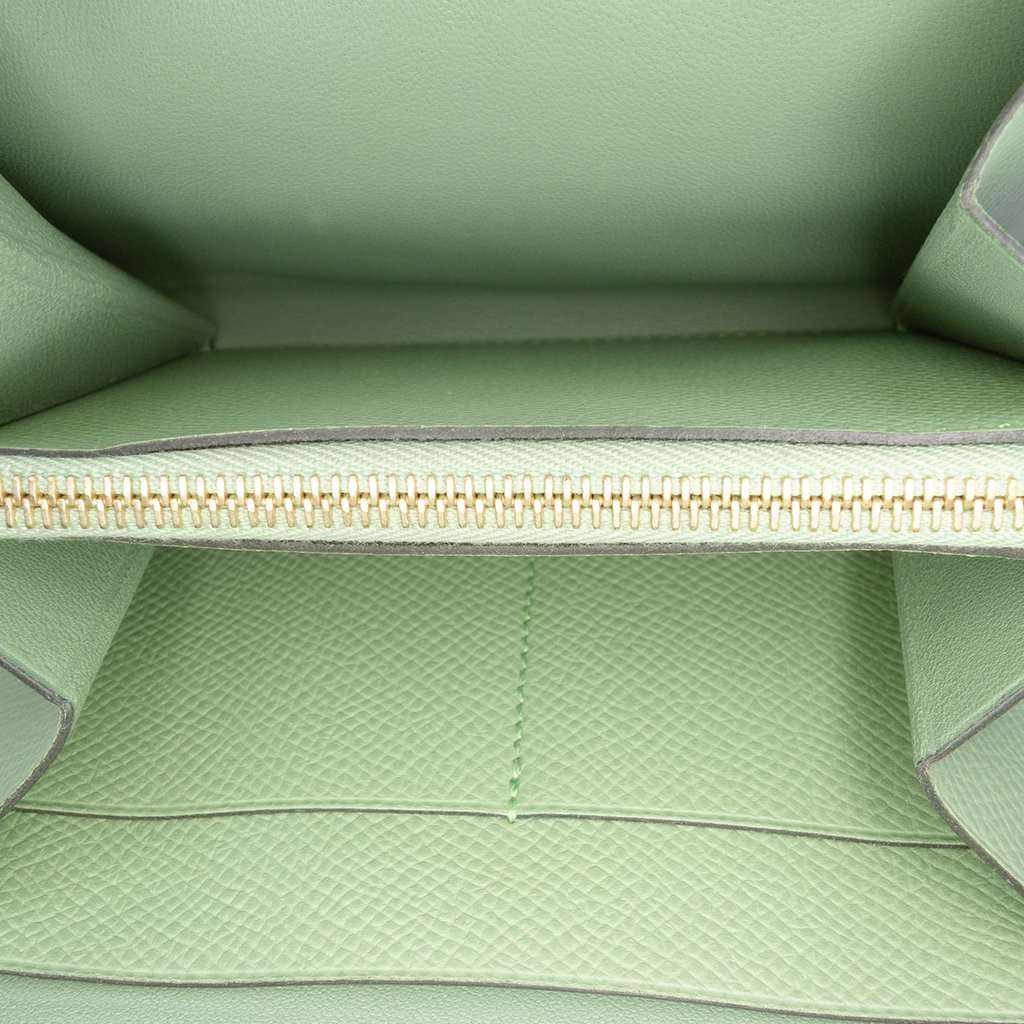 Hermès Epsom Constance Slim Wallet Green Leather Very good condition - Model View