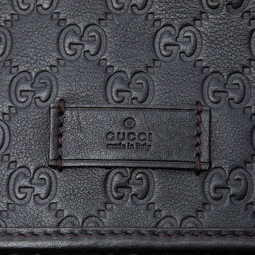 Gucci Guccissima Messenger Bag Brown Leather Very good condition - Box View