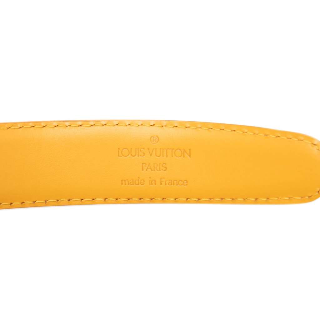 Louis Vuitton Epi Ceinture Belt Yellow Leather Very good condition - Box View