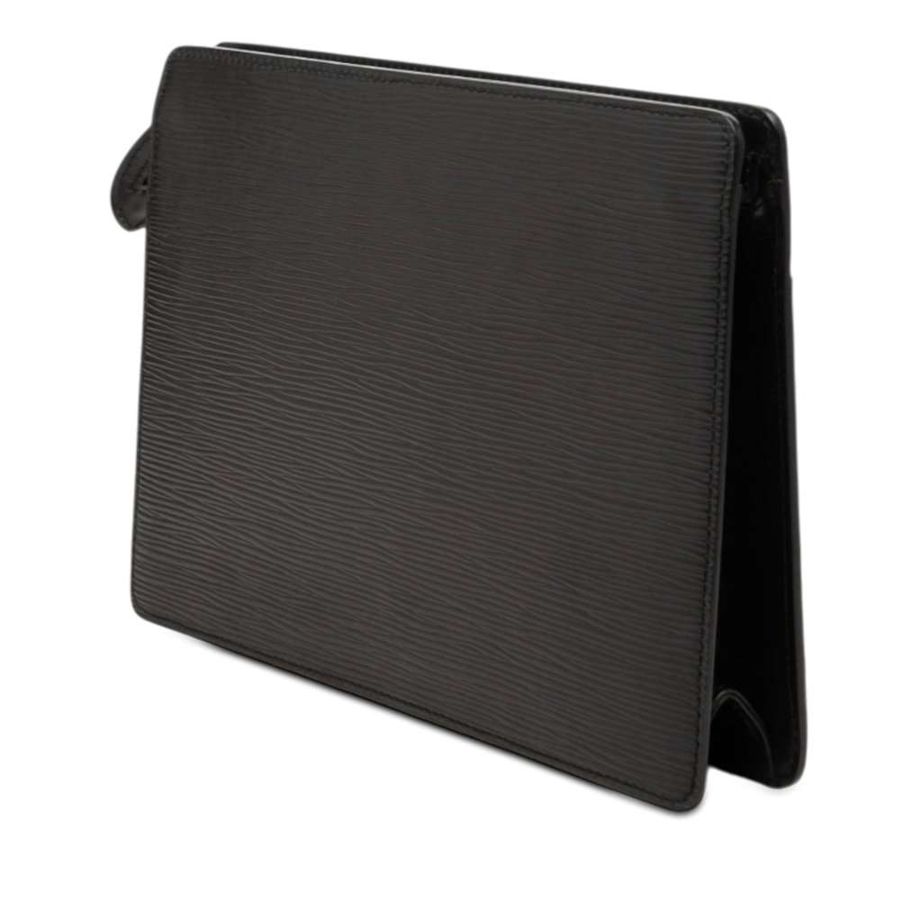 Louis Vuitton Epi Pochette Homme Black Leather Good condition - Back View