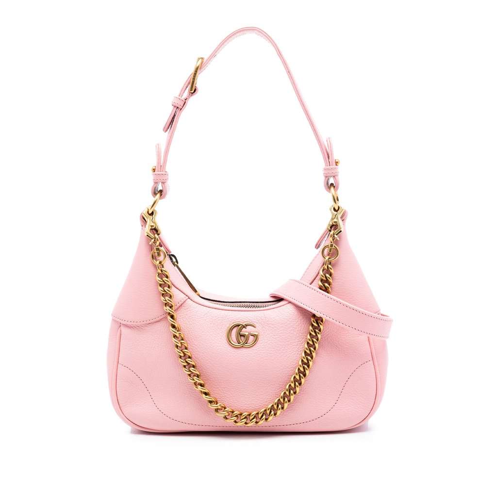 Gucci Small Calfskin Aphrodite Satchel Pink Leather Very good condition - Front View