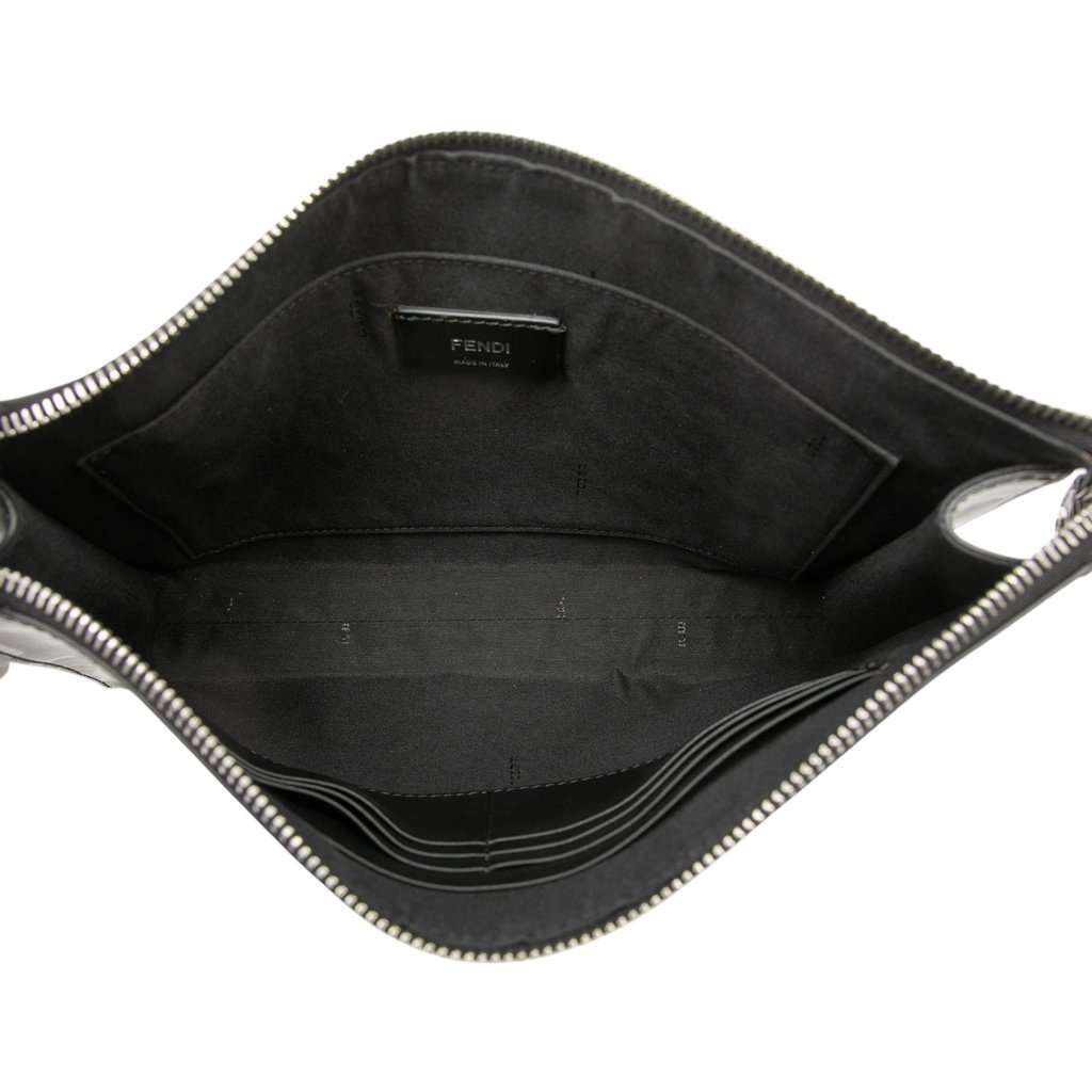 Fendi FF 1974 Nylon Camouflage Clutch Black Very good condition - Model View