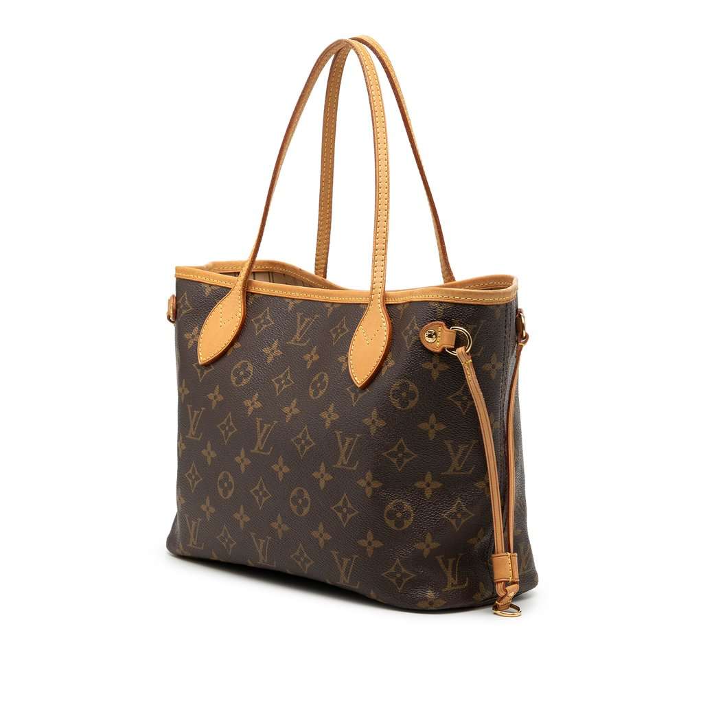 Louis Vuitton Monogram Neverfull PM Brown Very good condition - Back View