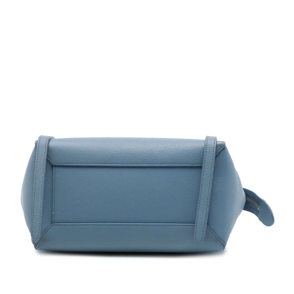 Celine Micro Grained Calfskin Belt Bag Blue Leather Very good - Inside View
