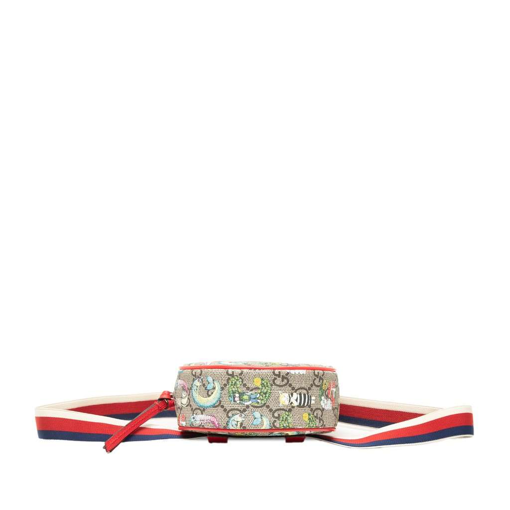 Gucci Yuko Higuchi Childrens GG Supreme Web Belt Bag Beige Very good - Inside View