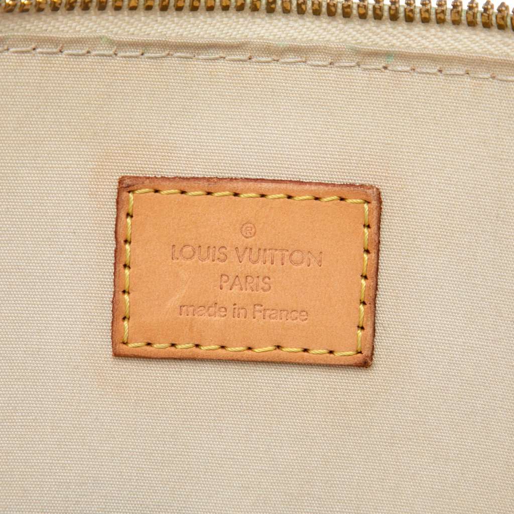 Louis Vuitton Monogram Vernis Alma PM Yellow Leather Very good - Box View
