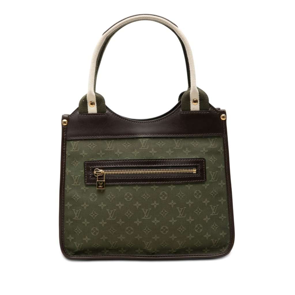 Louis Vuitton Monogram Mini Lin Kathleen Green Very good - Front View