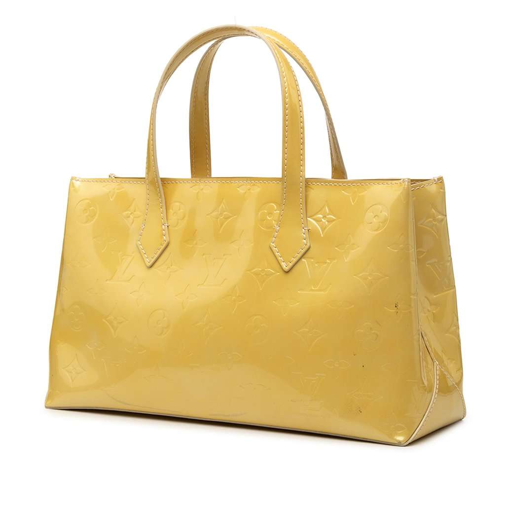 Louis Vuitton Monogram Vernis Wilshire PM Yellow Leather Very good condition - Back View