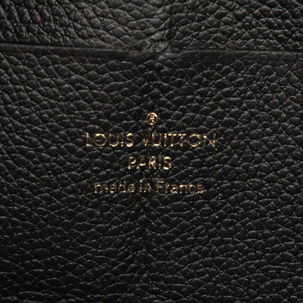 Louis Vuitton Monogram Empreinte Zippy Long Wallet Black Leather Very good condition - Box View