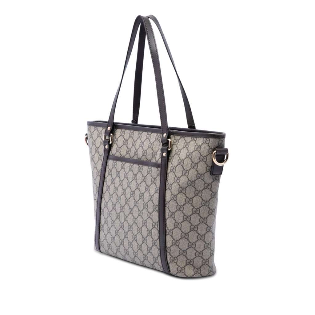 Gucci GG Supreme Joy Convertible Tote Beige Very good - Back View