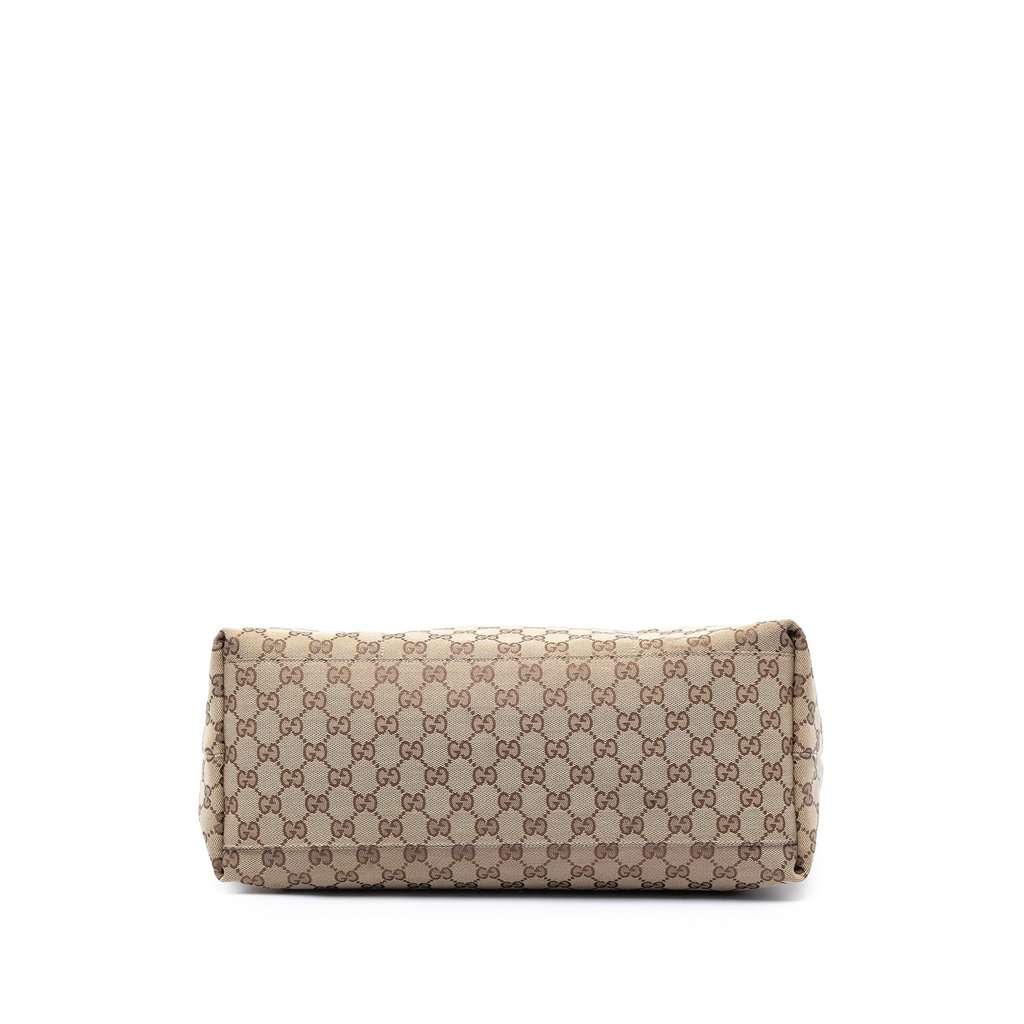 Gucci GG Canvas Web Tote Beige Very good condition - Inside View