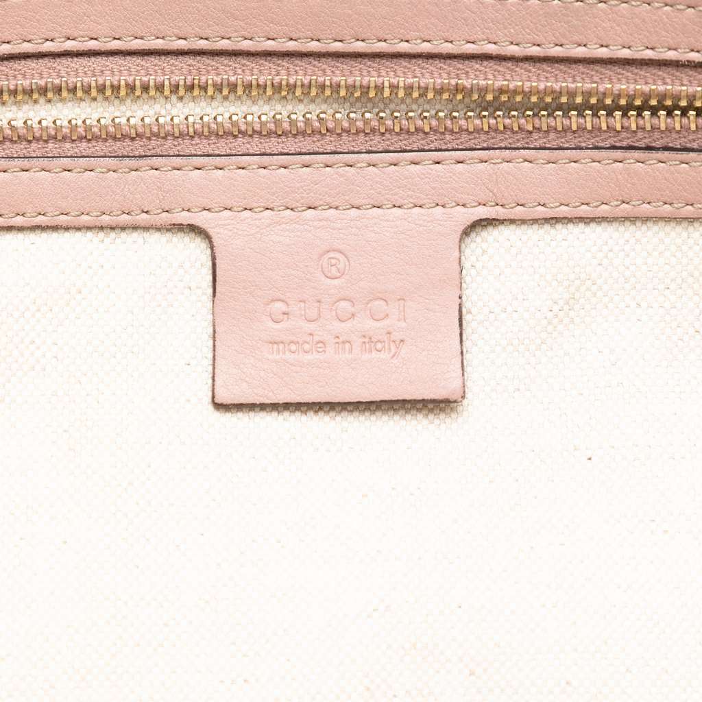 Gucci Guccissima Bree Tote Pink Leather Very good condition - Box View
