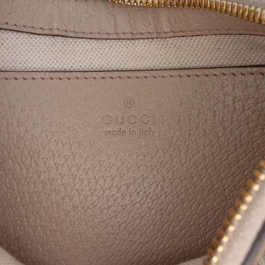 Gucci Small GG Supreme Web Ophidia Satchel Beige Very good - Box View