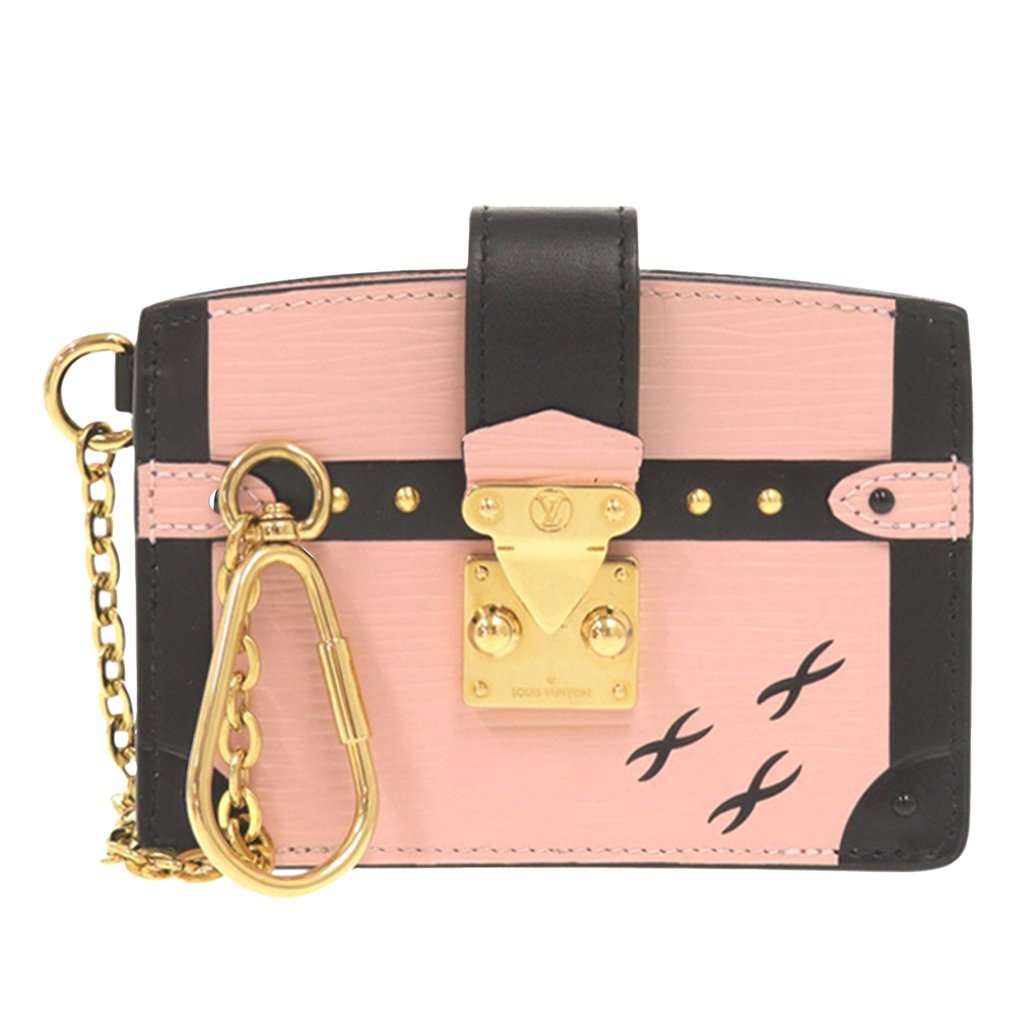 Louis Vuitton Epi Trunk Card Holder Pink Leather Very good condition - Front View