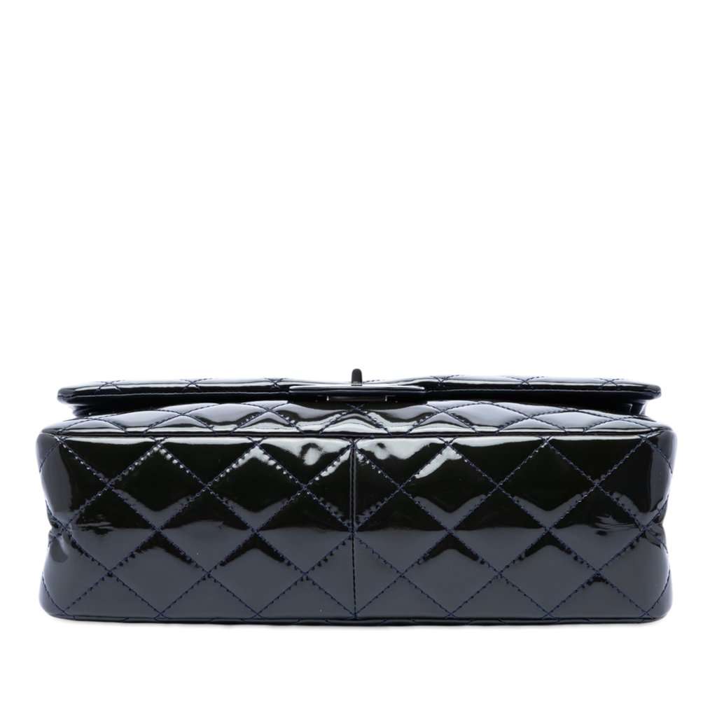 Chanel Quilted Patent Reissue 2.55 Double Flap 227 Blue Leather Very good condition - Inside View