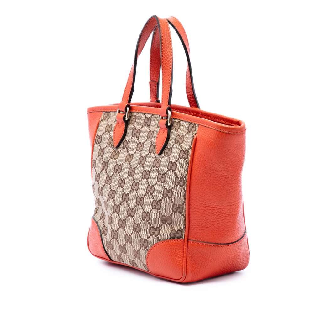 Gucci Small GG Canvas Bree Satchel Beige Very good - Back View