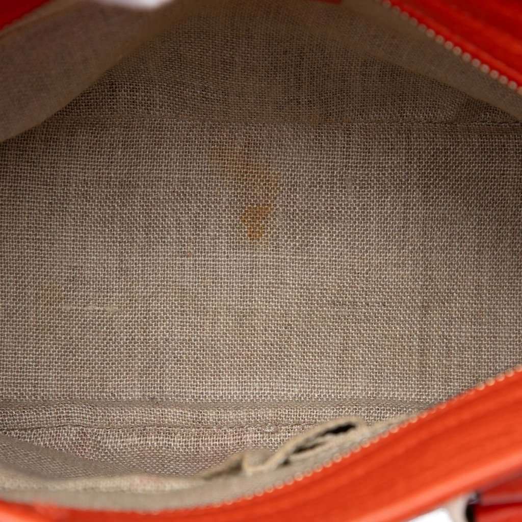 Gucci Small GG Canvas Bree Satchel Beige Very good - Model View