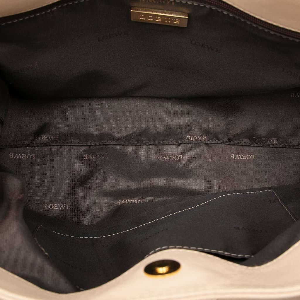 LOEWE Leather Fusta 30 Tote Brown Leather Very good - Model View