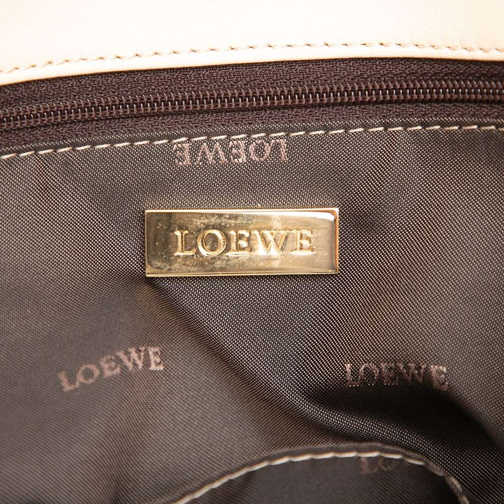 LOEWE Leather Fusta 30 Tote Brown Leather Very good - Box View