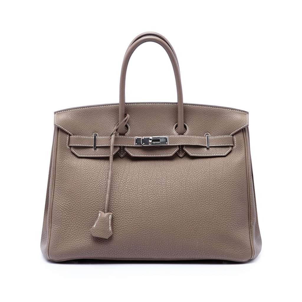Hermès Togo Birkin Retourne 35 Brown Leather Very good condition - Front View