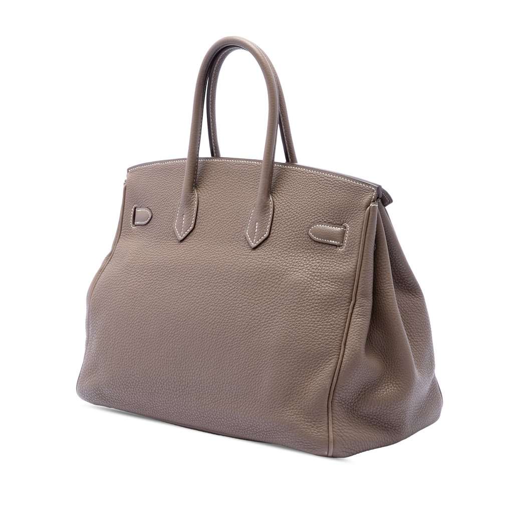 Hermès Togo Birkin Retourne 35 Brown Leather Very good condition - Back View