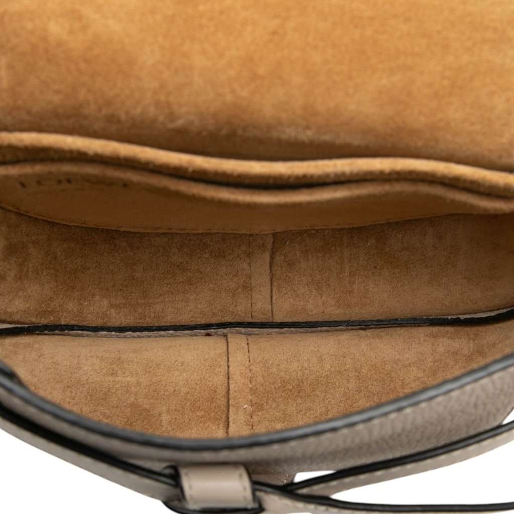 LOEWE Mini Leather Gate Crossbody Brown Leather Very good - Model View